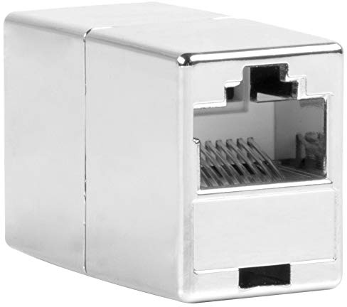 BIGtec 4 Stück RJ45 Ethernet LAN Kabel Kupplung Adapter Verbinder Netzwerk Modular Netzwerkkoppler für Patchkabel Netzwerkkabel Ethernetlan Ethernetkabel verlängern Verlängerung