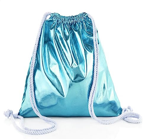 Glamexx24 Turnbeutel Rucksack Gymbag Gym Bag (Hell Blau, Onesize)