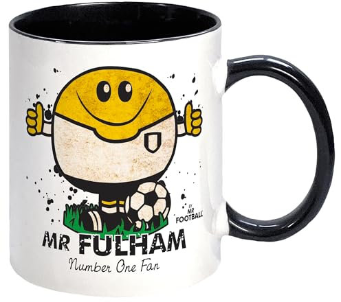 Kapow Gifts Mr Fulham Mug - Football Merchandise Gift Present for him, Ceramic, 250ml
