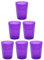 Engelland - 6 x Plastikbecher, Trinkbecher, Lila, Frostoptik, 250 ml, mit Eichstrich, bruchfest, stapelbar, Mehrweg, Kunststoff, wiederverwendbar, Party-Becher, Trink-Glas