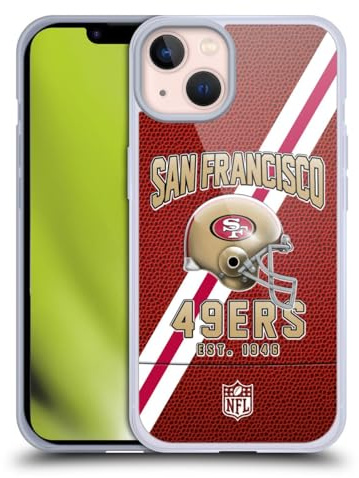 Head Case Designs Offizielle NFL Football Streifen San Francisco 49ers Logo Art Gel Handyhülle Hülle [Militärischer Schutzgrad] Kompatibel mit Apple iPhone 13