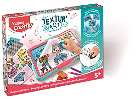 MAPED Creativ – Textur'Art Fashion – Malen durch Schrubben – Zeichentablett – Kreative Freizeitbeschäftigung Kinder ab 5 Jahren