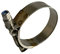 Boltza Morsetto a T in acciaio inossidabile per macchine industriali e clip di scarico (1, 62-70 mm)