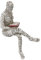 Ornamento di Figura, Scultura di Figura, Figura Scolpita Dipinta a Mano, Statuetta di Donna di Artigianato Decorativo, Ornamenti da Scaffale