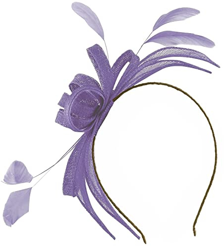 Failsworth Millinery Aliceband Sinamay Fascinator - Iris, One Size