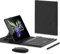 COQUE Support de Cas de téléphone Portable pour Samsung Galaxy Z Fold 5,Souris Bluetooth,Clavier,étui en Cuir,Stylet+Fente Stylo téléphone Bureau kit-Fibre Carbone