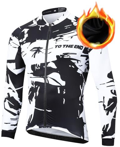 UGLY FROG Fahrradtrikot Langarm Fahrrad Fahrradbekleidung Radshirt für Männer, Winter Thermal Radsport Bekleidung XL für Außentemperatur 5-15°C