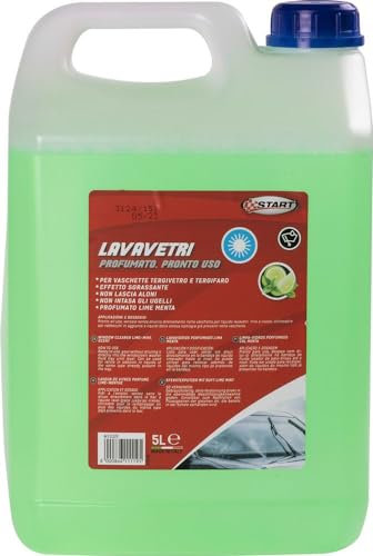 Limpiacristales perfumado Lime Menta - Capacidad 5 litros - Para bandejas limpiacristales y limpiacristales - Efecto desengrasante