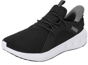 PUMA Softride Carson Sliptech, Road Running Shoe Unisex Adulto, Black White, 43 EU