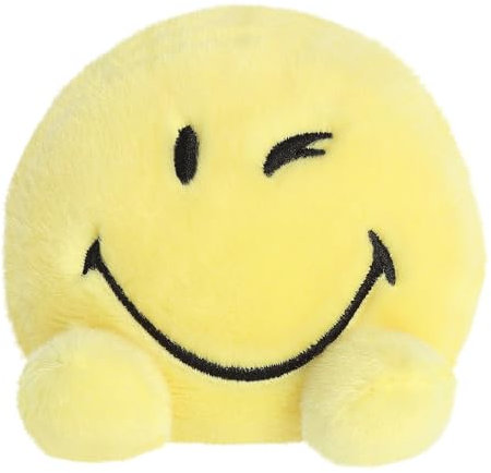 Aurora, 44301, Smiley Official Merchandise, Wink Smiley, 5In, Soft Toy, Yellow
