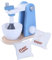 Rührgerät Kinderküche Küchenmaschine Holz Mixer Set Standmixer für Kinder blau