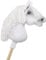 Super Hobby Horse Kleines Pferd auf Stock Premium - Weiß A4