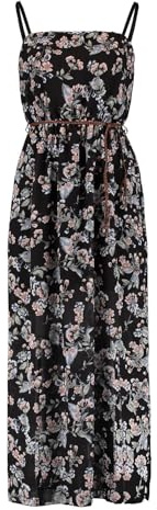 Hailys Damen Maxi-Kleid Da44lia langes Trägerkleid mit Gürtel