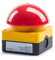 KOSBO 1Pc Hand Klatschen Fuß Schalter Antwort Taste Schalter 1ON1NC/2ON/2NC Selbst Reset Notfall Stoppen Selbst-locking IP65 Wasserdicht(Color:Self Reset RED,Size:1 PC_1NC)