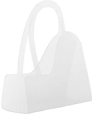 Transparente Blumenstrauß-Tasche, PVC, tragbar, für Geburtstagsparty, Rosenfest, herzförmiger Griff, Liebe