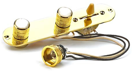 Prewired Guitar Wiring Harnesses Control Plate Electric Guitar Loaded Control Plate With 3 Way Easy Install