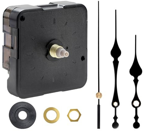 Fascetta Silent Quartz Clock Mechanisms Battery Powered Clock Movement Replacement Kit DIY Wall Clock Mechanism Parts with Shaft Length 12.5mm for Repair Home Restaurant Hotel Office Classroom