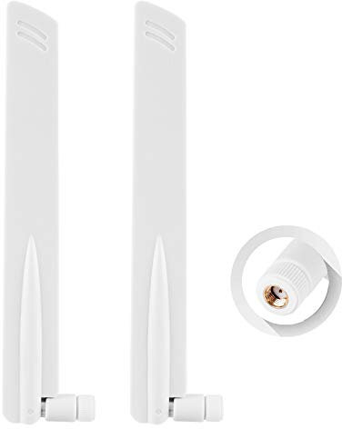 Antenna WLAN, 10dBi 4G LTE Antenna con spina RP-SMA Antenna di rete per router Wi-Fi, scheda di rete senza fili, adattatore USB, telecamera IP, monitor di videosorveglianza