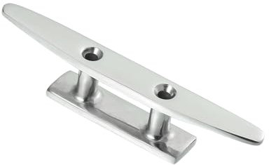 TUCKBOLD 5 125mm Stainless Steel Flagpole Cleat Hook Boat Deck Rope Cleats Automotive Parts