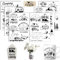 Rub On Sticker Campen, 6 Stück A5 Rub On Aufkleber, Rub On Folie Transferaufkleber, Rub On Camping, für Raysin, Möbel, Glas, Holz, Scrapbooking, DIY Basteln Deko (Campen)
