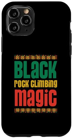 Hülle für iPhone 11 Pro Black Rock Climbing Magic African Style Black Proud Rock