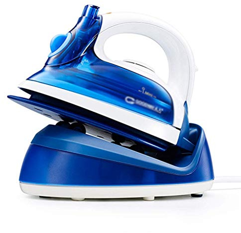 Msuiiixcccc Home Steam Iron with Nonstick Soleplate - Small Size Lightweight - Best for Travel - Powerful Steam Output - Dry Iron Function 1100 Watt