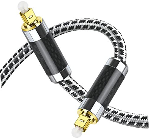 QUMIIRITY Câble Audio Optique Mâle Vers Mâle De Mètres Cordon Audio Flexible Pour Magnétoscope Et Amplificateur De Puissance