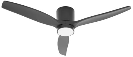 Lucande Deckenventilatoren mit Beleuchtung Sorin (modern) in schwarz aus Metall für z.B. Büro & Arbeitsraum (1 Lichtquelle) ab