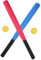 Kisangel 1 Set Mazza da baseball per pipistrelli di base pratica giocattoli per da baseball giocattolo sportivo all'aperto Spugna ad alta densità (eva) rosso Colore Casuale
