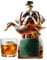 Hunting Dog Whiskey Bottle, Hound Holding A Duck Shaped Wine Bottle, Airtight Container Alcohol Holder, Funny Dog Statue Whiskey Glasses Table Centerpieces Desk Decor for Men Father