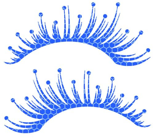 Jcasbdn Auto Wimpern für Scheinwerfer 1 Paar reflektierende Auto Wimper