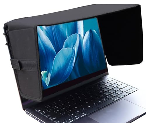 Laptop Shade Anti-Glare Computer Privacy Visor | Outdoor Computer Sunshade for Women Boys Girls Youth Teens Working Camping Picnic Yard Backyard Garden Traveling