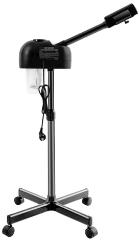 Gesichtsdampfer, Gesichtssauna Verdampfer, 360° drehbarer Kopf, Nano-Zerstäubung, Höhenverstellbar, für Zuhause, Salon