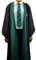 Cinereplicas Harry Potter - Hogwarts Robe Slytherin/Gryffindor/Ravenclaw/Hufflepuff - XS/S/M/L/XL - Official License (S, Slytherin)
