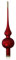 Lauschaer Glas Christbaumschmuck Spitze rot matt d 6cm Christbaumschmuck Weihnachtsbaumschmuck mundgeblasen