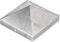 Alberts 217242 Capuchon pour poteau en bois | forme haute | fonte d'aluminium | brut | 120 x 120 mm