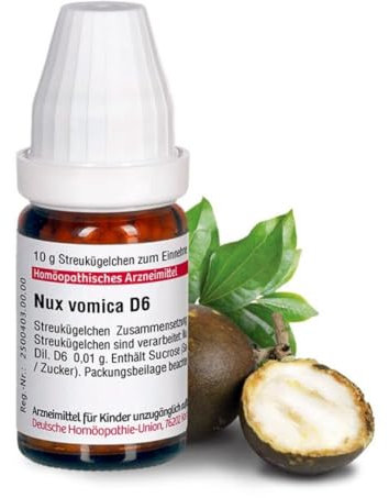 DHU Nux vomica D6 Streukügelchen, 10 g Globuli