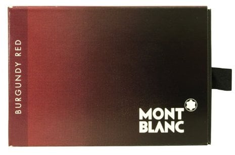 Montblanc 105199 burgundy red fountain pen ink cartridges 8 per package