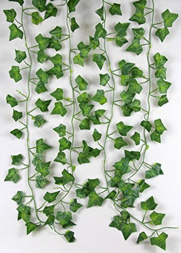 RayLineDo 2M 6.6 Feet Artificial Ivy Fake Foliage Leaf Flowers Plants Garland Garden Decoration 2M (Sweet potato leaf)