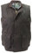 Country Wax Cotton Gilet Bodywarmer Waterproof Padded Oiled Waistcoat Ideal for Riding Hunting Fishing Shooting Cotton Brown Olive Green Body Warmer Outdoor