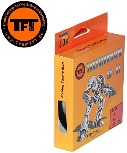 TFT Transform Line SF-01 200m Clear - Angelschnur, Forellenschnur, Monofile Schnur zum Forellenangeln, Monoschnur, Monofilschnur, Durchmesser/Tragkraft:0.18mm / 4.26kg Tragkraft