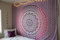 Popular Handicrafts Wandteppich, Wandbehang, Hippie-Mandala, Bohemian, Hippie, aufwendige indische Wandteppiche, Tagesdecke, 230 x 270 cm, Violett-Ombré