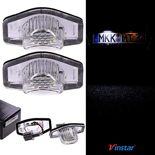 VINSTAR LED Kennzeichenbeleuchtung E-geprüft CAN-Bus 18 LEDs je Modul 6000 Kelvin kompatibel mit Allen Modellen in der Produktbeschreibung!