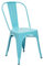 Vaukura Silla Oliix - Silla Industrial Metálica Brillo (Azul)
