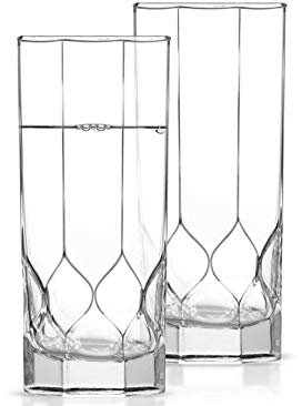 Luminarc Octime Diamond - Set di 6 bicchieri alti da 310 ml, lavabili in lavastoviglie, trasparenti