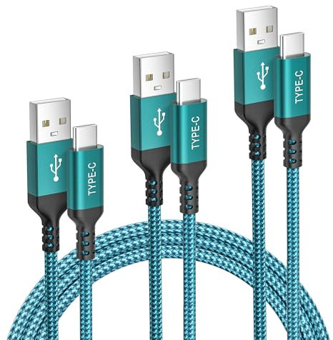 Elebase Cable USB C Airpods 4,Câble Chargeur USB Type C 0.5M/1M/2M 3 Pack,Cordon d'Alimentation Charger pour Airpods Max 2024,Airpods Pro 2 2023,iPad 10 Pro Air 4 5 Mini 6,iPhone 16 15,S24 S23 S22 S21