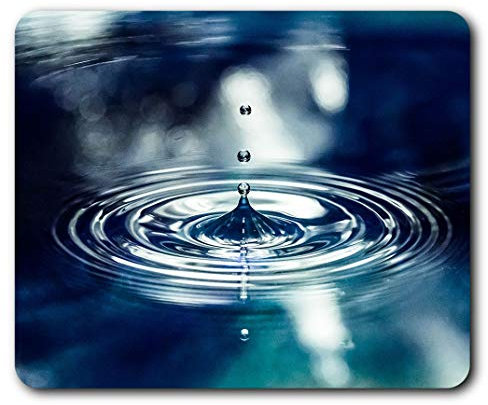 Destination Vinyl Ltd Water Droplet Nature Calm Zen Yoga Mouse Mat Pad Computer PC Laptop Gaming Office Home Desk Accessory Gadget 16965