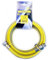 Gasschlauch 1 m 1/2 MF Edelstahl gemäß EN 15266 für Kochfeld/Küche UNIROLL