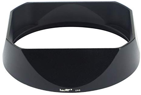Haoge LH-LQ Gegenlichtblende aus Metall für Leica Q2 Q Q-P QP q Kamera Zubehör schwarz