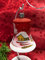 Glocke Mini Glas Christbaum Schmuck Baumbehang Weihnachtsbaum Handarbeit Lauscha, : voll - rot